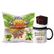  40th birthday pillow and mug set Epic Mugs 3 pcs.