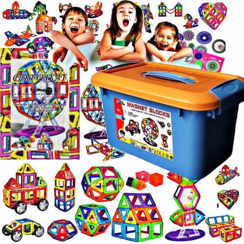  Magnetic building blocks Akrylit children's premium magnetic building blocks 112 pieces