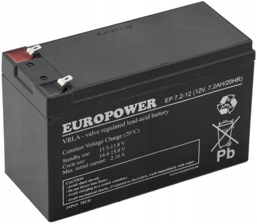 Europower EP7.2-12V-Batterie