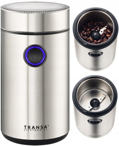  Transa Electronics SilverGrindly 200 W electric grinder, silver/grey