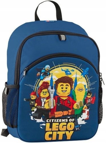 LEGO City LEGO Shades of Blue School Backpack with One Compartment, Multi-Colour, 11 Years Old