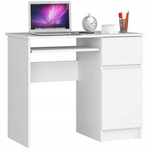  Chord Piksel rectangular desk, right, 90 x 50 x 77 cm, white