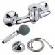 ZXC chrome wall-mounted shower faucet