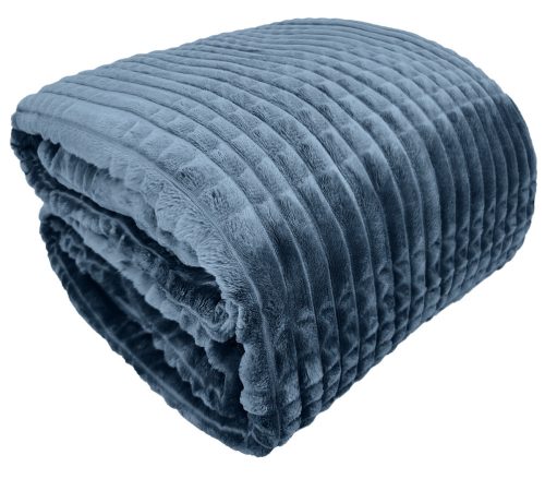 SOFT BLANKET PLUG SLEEVE FOR A CONTRAST polyester blanket 200 cm x 150 cm in shades of blue