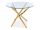  Signal GLAMOUR round table 90 x 90 x 75 cm Gold