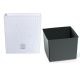  Prosperplast flowerpot 32 cm x 32 x 32.5 cm diameter 32.5 cm white plastic + insert for square pots IPWKS325