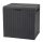 Garden box plastic garden box, 113 l, grey