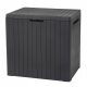 Garden box plastic garden box, 113 l, grey