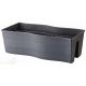  Form-Plastic flowerpot 58.5 cm x 29 x 20 cm made of black plastic