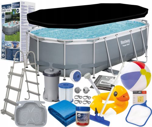 Bestway oval frame pool 424 x 250 cm