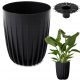  Flowerpot Lamela 29.7 cm x 25 x 29.7 cm diameter 25 cm plastic black