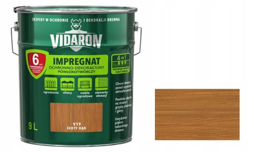 Vidaron V19 film-forming impregnation Golden Oak 9 l