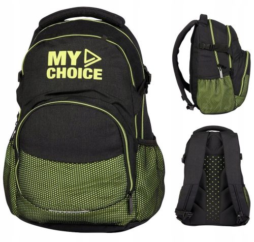 MYBAQ Orion Limonka 27L Youth School Backpack with EVA Foam Back Support