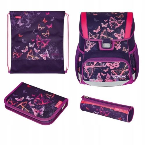  Herlitz Loop Plus Butterflies school bag set