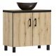 ROCO 60 freestanding bathroom cabinet with washbasin