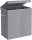 Laundry baskets and containers Freestanding laundry basket Wide Decor 142l, grey and silver tones