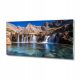 Pictures on the wall Large glass picture for the living room, waterfall in the mountains