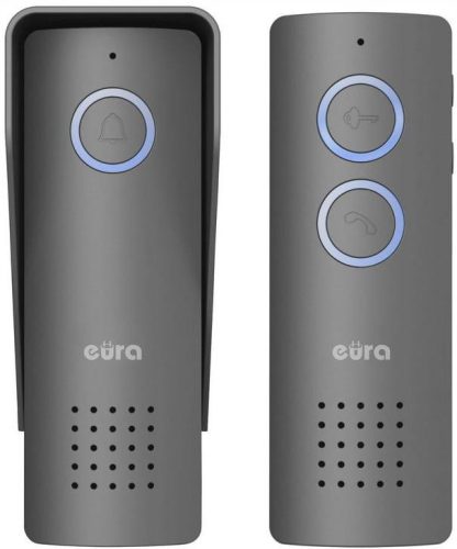 WIRELESS INTERCOM PHONE, range up to 100 m, GRAPHITE eura