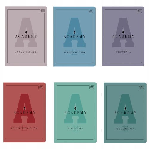  6X thematic notebook set A5 60 ACADEMY 90G