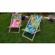 Sun loungers and garden and terrace GRG deck chair, multicolored wood