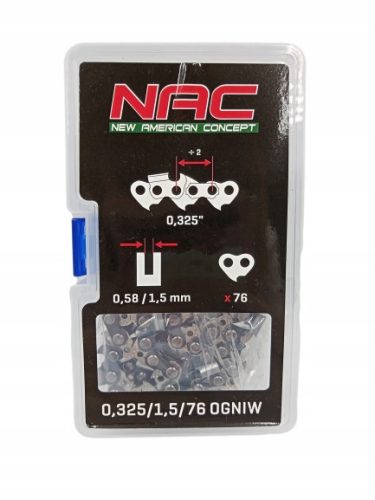 Saw chains NAC saw chain 50 cm 20" 325/1.5 mm 76 links