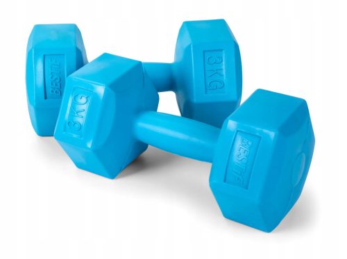  Bituminous fixed dumbbells Bestif 2x 3 kg