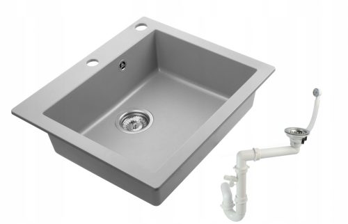 Moderno Annie single-bowl sink, white granite