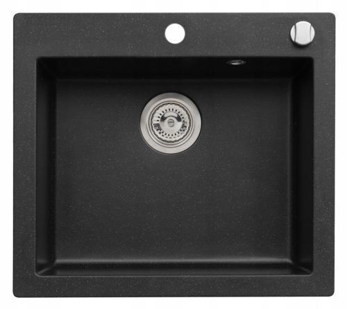  Moderno Annie single-bowl sink, black granite