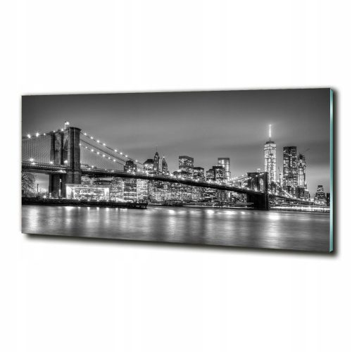 Pictures on the wall A large glass picture of the Brooklyn Bridge for the living room