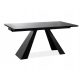  SALVADORE table, matt black, 80x120(180) SIGNAL
