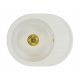 Brado DON Złoty Sifon single bowl sink, white granite