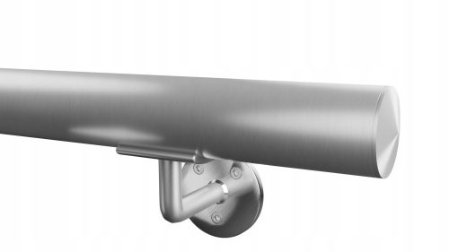 Handrail made of satin stainless steel, diameter 42.4, 2 brackets 150 cm