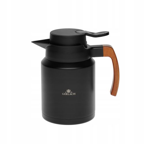 Thermos flask for soups Gerlach NATUR beverage thermos flask, 1.2 l, black