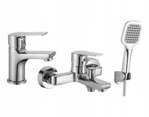 CUBIC set of bathtub and washbasin shower fittings