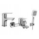 CUBIC set of bathtub and washbasin shower fittings