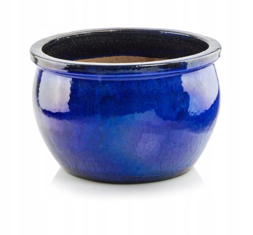  Polnix flowerpot 26 cm x 46 x 26 cm diameter 38 cm ceramic in shades of blue