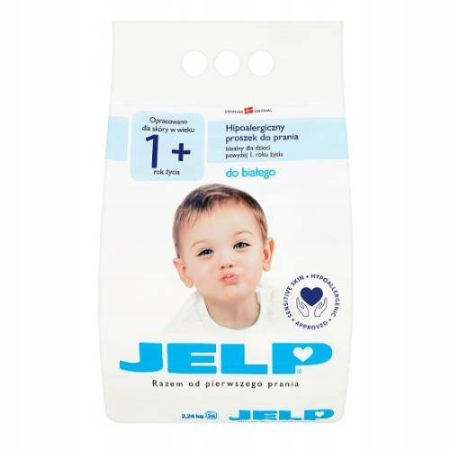  JELP 1+ HYPOALLERGENIC WHITE WASHING POWDER FOR CHILDREN WHITE 2.24KG