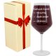 Glasses and cups Red wine glasses with laser engraving, transparent, 530 ml, 1 pc.