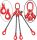 CHAIN SINGLE 4C 2.36T 1M LINK SECURE HOOKS