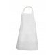 Front kitchen apron, short, white, protective