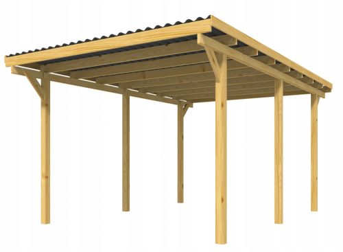 Pavilions, Shelters, Roofs RSC BIS Shelter, Wood, 495 x 295 x 229 cm