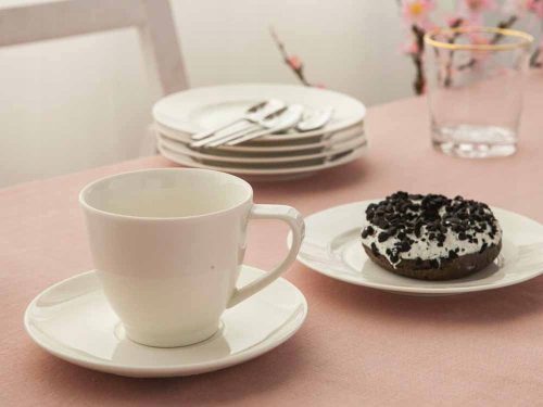 Dinner service MariaPaula Ecru Nova tea and coffee service, 18 pieces