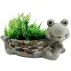  CERAMIC FROG WITH POT, GARDEN DECORATION