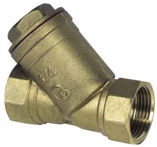  1" angled DN25 brass mesh filter for settling water, 1 inch