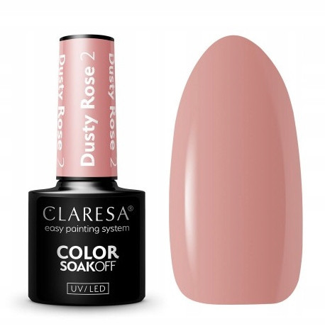  CLARESA Dusty Rose 2 hybrid nail polish