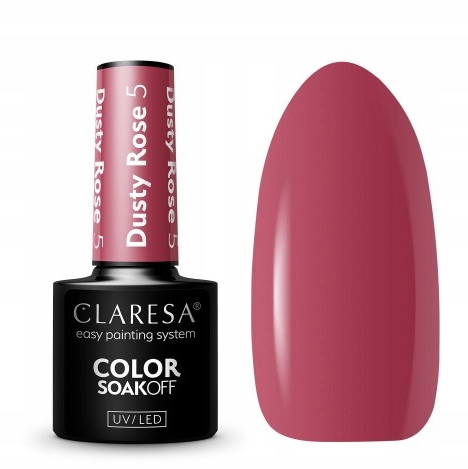  CLARESA Dusty Rose 5 hybrid nail polish