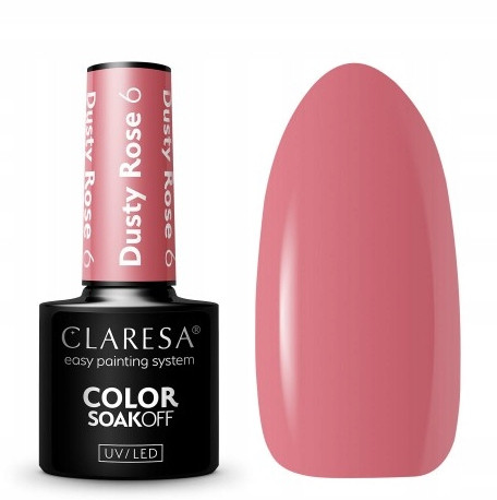  CLARESA Dusty Rose 6 hybrid nail polish