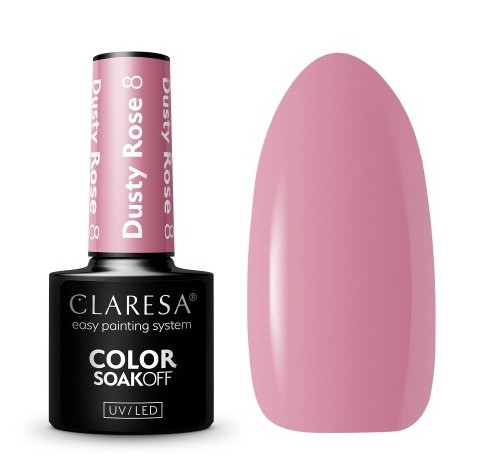  CLARESA Dusty Rose 8 hybrid nail polish