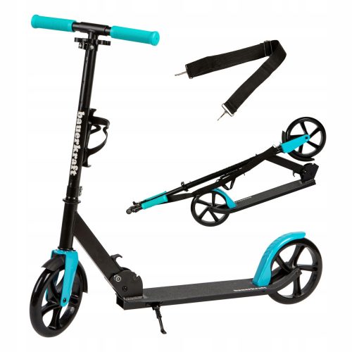  Large foldable scooter 91-101 cm with water bottle holder