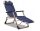 Sun loungers and garden and terrace Art 4 deck chair, metal, blue and navy blue